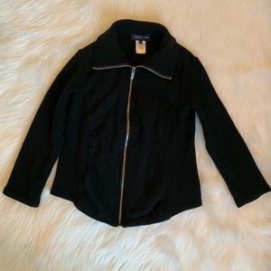 Black Jones New York Signature Petite Sweater